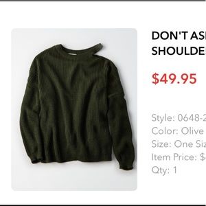 American Eagle Off shoulder Sweater